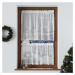 Dekorační krátká vánoční vitrážová záclona do kuchyně FROST 100x40 cm MyBestHome