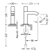 Tres CUADRO-TRES 107503 Umyvadlová baterie pro jednu nebo předem smíchanou vodu - lesklý chrom
