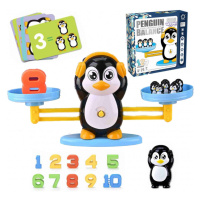 Balanční váhy - učíme se počítat - tučňák