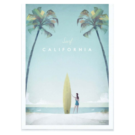 Plakát Travelposter California, 30 x 40 cm