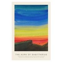 Obrazová reprodukce The Aura of Sagittarius (Astrology, Spirituality & Zodiac Series), 26.7 × 40