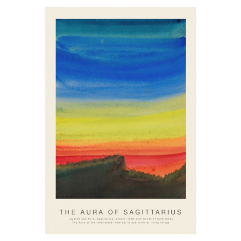 Obrazová reprodukce The Aura of Sagittarius (Astrology, Spirituality & Zodiac Series), (26.7 x 4