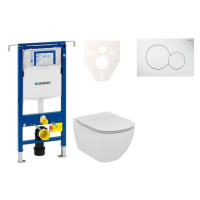 Cenově zvýhodněný závěsný WC set Geberit do lehkých stěn / předstěnová montáž+ WC Ideal Standard