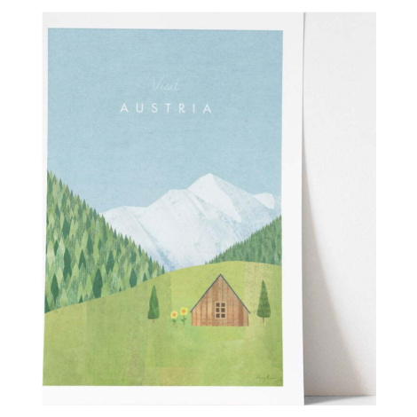 Plakát Travelposter Austria, 50 x 70 cm