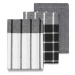 KELA Utěrka Pasado 100% bavlna bílo-černá 3dílná 65,0x45,0cm KL-15972