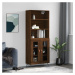 vidaXL Skříň highboard hnědý dub 69,5 x 34 x 180 cm kompozitní dřevo