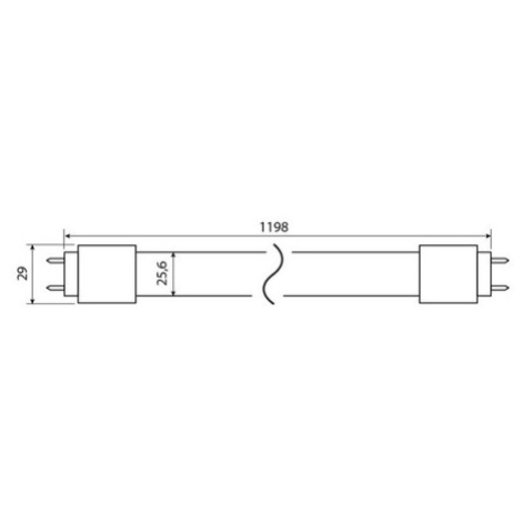 LED trubice zářivka McLED GLASS LEDTUBE 120cm 14W (36W) T8 G13 neutrální bílá ML-331.070.89.0 EM