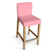Dekoria Potah na barovou židli Hendriksdal , krátký, špinavá růžová, potah na židli Hendriksdal 