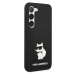 Zadní kryt Karl Lagerfeld Liquid Silicone Choupette NFT pro Samsung Galaxy S23+, black