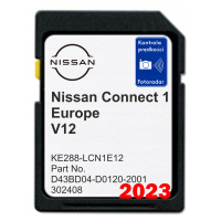 Mapa Navigace Nissan LCN1 v12 2023 Qashqai Micra