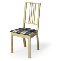 Dekoria Potah na sedák židle Börje,  černo-bílá kostka, potah sedák židle Börje, Edinburgh, 115-