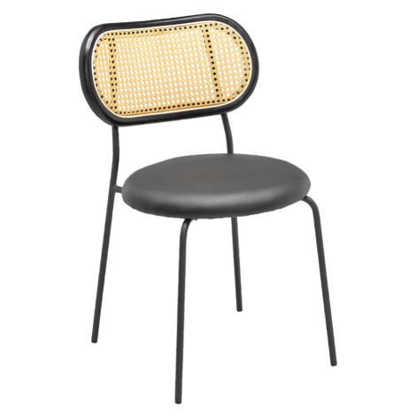 Židle Casa Černá Dřevo/ratan/kov Möbelix