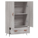 vidaXL Skříň highboard šedá sonoma 69,5 x 31 x 115 cm kompozitní dřevo