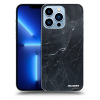 Silikonový černý obal pro Apple iPhone 13 Pro - Black marble