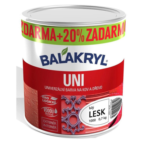 Balakryl uni lesk 0,7kg+20% bílá