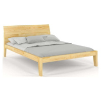 Dvoulůžková postel z borovicového dřeva v přírodní barvě 160x200 cm Agava – Skandica