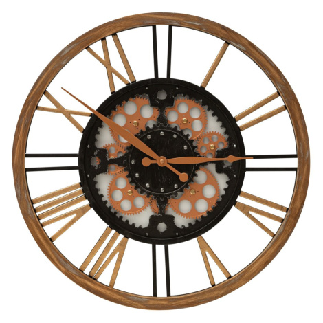 Nástěnné hodiny ESTEL hnědá Ø 50 cm Mybesthome
