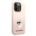 Karl Lagerfeld KLHCP14LSNCHBCP hard silikonové pouzdro iPhone 14 PRO 6.1" pink Silicone Choupett