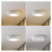 PRIOS Stropní svítidlo Prios LED Edwina, bílé, 17,7 cm, stmívatelné