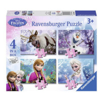 Ravensburger Ledové království 4v1 Puzzle 12/16/20/24 dílků