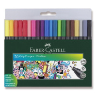 Popisovače Faber Castell Grip 0 4mm 20ks Faber-Castell