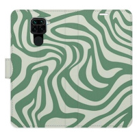 iSaprio Flip pouzdro Zebra Green 02 pro Xiaomi Redmi Note 9