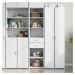 vidaXL Skříň highboard bílá 45 x 42,5 x 185 cm kompozitní dřevo