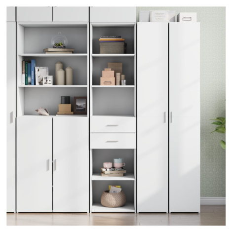 vidaXL Skříň highboard bílá 45 x 42,5 x 185 cm kompozitní dřevo