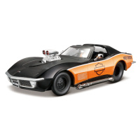 MAISTO - Harley-Davidson Custom, 1970 Chevrolet Corvette , 1:24