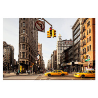 Fotografie NY Taxis in the Flatiron District, Bjarte Rettedal, (40 x 26.7 cm)