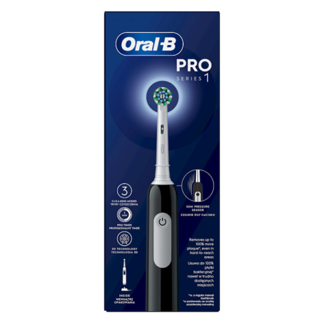 Oral-B Pro Series 1 Černý Elektrický Zubní Kartáček, Design Od Brauna