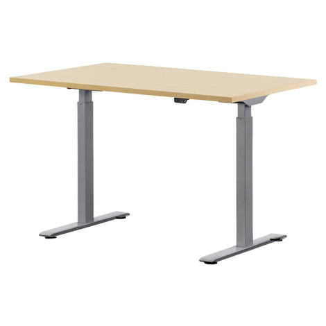 Topstar Psací stůl s elektrickým přestavováním výšky, rovné provedení, š x h 1200 x 800 mm, javo