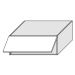 ArtExt Kuchyňská skříňka horní nástavbová BONN | W6B 90 Barva korpusu: Bílá
