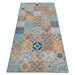 Běhoun Cappuccino 105880 Mosaik Blue Multicolored 75x150 cm