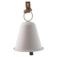 Kovový zvonek Ringle bílá, 9,5 x 12 cm
