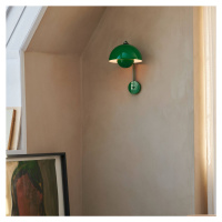 &Tradition &Tradiční nástěnné svítidlo Flowerpot VP8, zástrčka, signální zelená