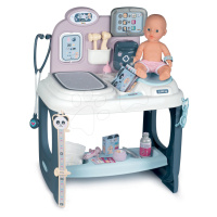 Zdravotnický pult pro lékaře Baby Care Center Smoby elektronický se zvukem a světlem a panenka s