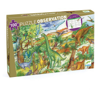 Vyhledávací puzzle s plakátem - Dinosauři - 100 ks