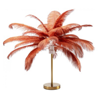 KARE Design Stolní lampa Feather Palm - červená, 60cm
