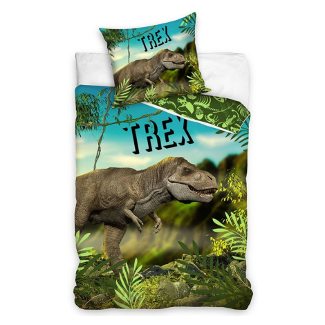 BedTex Bavlněné povlečení T-Rex v pralese