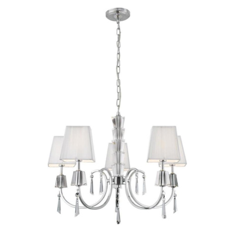 Searchlight 6885-5CC - Lustr na řetězu PORTICO 5xG9/33W/230V chrom 6885-5CC