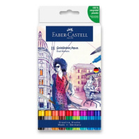 Popisovač Faber-Castell Goldfaber Aqua Dual Marker sada, 18 barev Faber-Castell