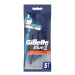 Gillette holítka 5ks/sacek Blue2 plus