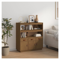 vidaXL Skříň highboard medově hnědá 100x40x108,5 cm masivní borovice