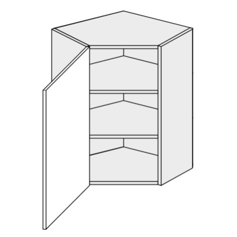 ArtExt Kuchyňská skříňka horní rohová MALMO | W10 60 Barva korpusu: Grey