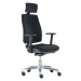 ALBA kancelářská židle JOB bez podhlavníku s područkami, BLACK 27