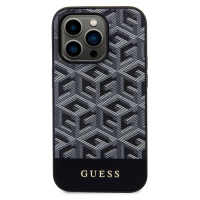 Zadní kryt Guess PU G Cube MagSafe pro Apple iPhone 15 Pro Max, černá