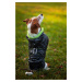 Vsepropejska Coldy bunda pro psa s kapucí Barva: Černo-zelená, Délka zad (cm): 24, Obvod hrudník