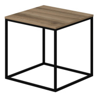 Přístavný stolek BASAK ořech/černá