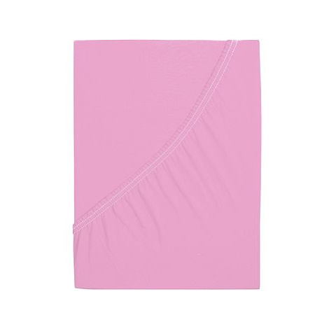 B.E.S. PETROVICE Protěradlo Jersey s elastanem LYCRA 200 × 200 cm, růžové B.E.S. - Petrovice